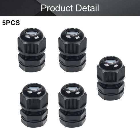 Fielect PG16 Cable Gland Flat Hole Type Waterproof Joint Adjustable Locknut for 4mmx10mm Dia Wire, 1Pcs in Saudi Arabia