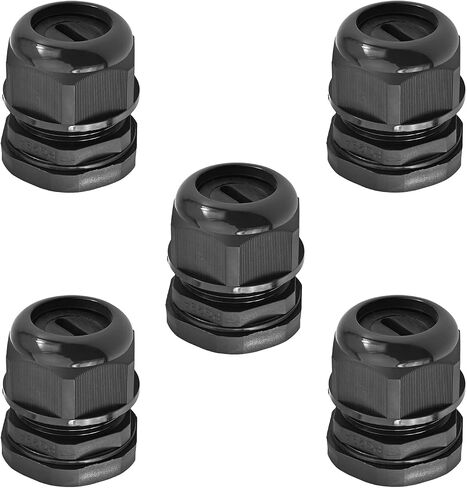 Fielect PG16 Cable Gland Flat Hole Type Waterproof Joint Adjustable Locknut for 4mmx10mm Dia Wire, 1Pcs in Saudi Arabia