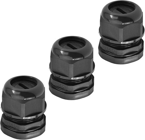 Fielect PG16 Cable Gland Flat Hole Type Waterproof Joint Adjustable Locknut for 4mmx10mm Dia Wire, 1Pcs in Saudi Arabia