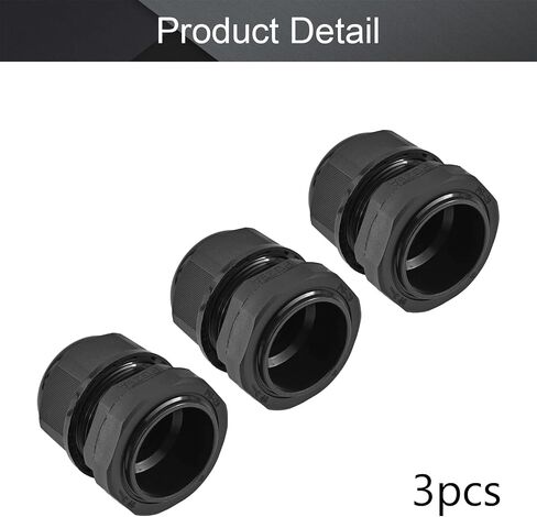 Fielect PG16 Cable Gland Flat Hole Type Waterproof Joint Adjustable Locknut for 4mmx10mm Dia Wire, 1Pcs in Saudi Arabia