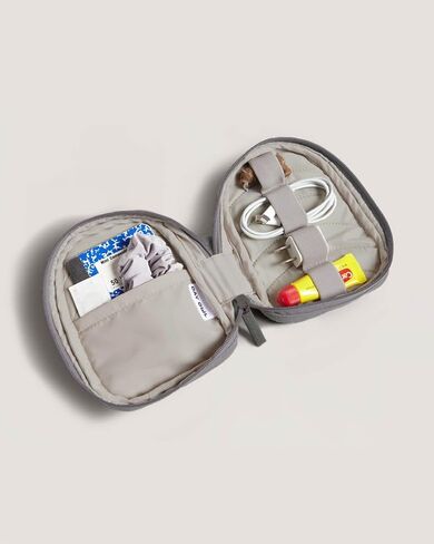 Day Owl Recycled Travel Tech Accessories Cord Pouch, Dusk Grey in Kuwait