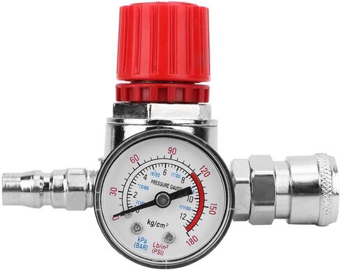 DEWIN Air Compressor Pressure Regulator, 0.8mpa Switch Control Valve Gauge with Male/Female Connector for Regulate Air Pressure and Energize Energy and Shut Down The Compressor etc in Saudi Arabia