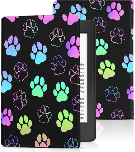 Wazzasoft لحالة Kindle Paperwhite الجيل العاشر 2018 الإصدار 6 "للنساء الفتيات لطيف غطاء فوليو تصميم الأزياء جرلي Kawaii زهرة الأزهار المراهقين لKindle Paperwhite 2018 حالة 6 بوصة PQ94WIF in Kuwait
