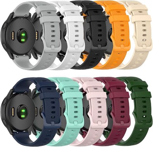 متوافق مع Garmin Vivoactive 4/Venu 2/Venu 3/Forerunner 255 265 Bands، سوار معصم رياضي بحزام سيليكون لساعة Vivoactive 4/Venu 2 3/Forerunner 255 265 (ليس لـ 4s/2plus 2s 3s/255s 265s) in Kuwait