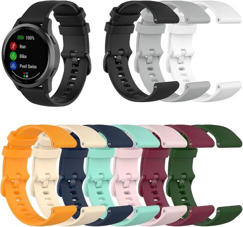 متوافق مع Garmin Vivoactive 4/Venu 2/Venu 3/Forerunner 255 265 Bands، سوار معصم رياضي بحزام سيليكون لساعة Vivoactive 4/Venu 2 3/Forerunner 255 265 (ليس لـ 4s/2plus 2s 3s/255s 265s) in Kuwait
