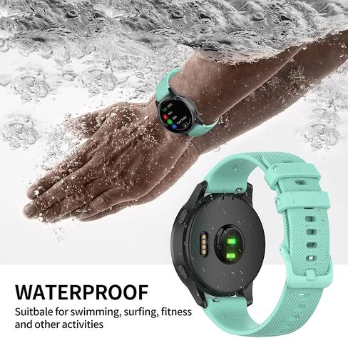 متوافق مع Garmin Vivoactive 4/Venu 2/Venu 3/Forerunner 255 265 Bands، سوار معصم رياضي بحزام سيليكون لساعة Vivoactive 4/Venu 2 3/Forerunner 255 265 (ليس لـ 4s/2plus 2s 3s/255s 265s) in Kuwait