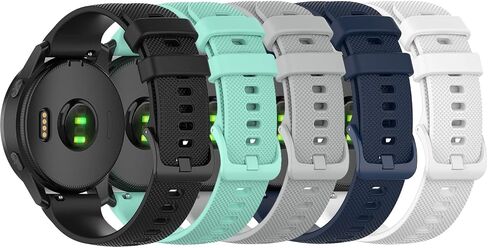 متوافق مع Garmin Vivoactive 4/Venu 2/Venu 3/Forerunner 255 265 Bands، سوار معصم رياضي بحزام سيليكون لساعة Vivoactive 4/Venu 2 3/Forerunner 255 265 (ليس لـ 4s/2plus 2s 3s/255s 265s) in Kuwait