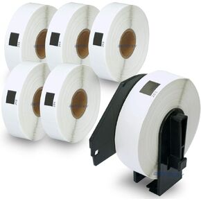 BETCKEY - Compatible File Folder Labels Replacement for Brother DK-1203 (0.66 in x 3.4 in), Use with Brother QL Label Printers [10 Rolls/3000 Labels] in Kuwait