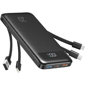 charmast Portable Charger Built-in Cables, 20000mAh Power Bank 6-Output in Kuwait