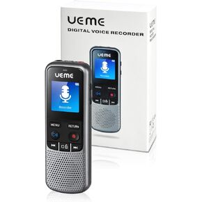مسجل صوت رقمي مع خاصية اعادة التشغيل، مسجل صوت بخاصية الغاء الضوضاء يو اي ام اي 16G للمحاضرات والمحاضرات والاجتماعات والمقابلات، شحن USB صغير مع مشغل MP3 in Kuwait