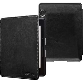 ACdream Kindle Voyage Case, The Thinnest and Lightest Premium PU Leather Cover Case for Kindle Voyage (2014) with Auto Wake Sleep Feature, Black in Kuwait