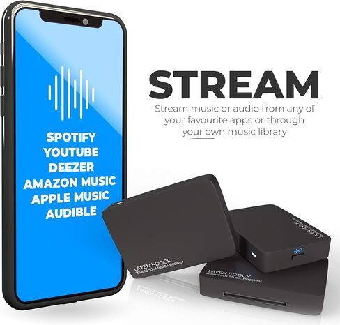 LAYEN i-Dock - Premium 30 Pin Bluetooth Adapter | Qualcomm CSR Chipset | aptX = Superior Wireless Audio | Multi-Pair | for Bose SoundDock & Other iPod iPhone Docking Stations (Not for Cars) in Saudi Arabia