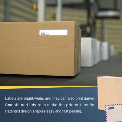 BETCKEY - Compatible File Folder Labels Replacement for Brother DK-1203 (0.66 in x 3.4 in), Use with Brother QL Label Printers [10 Rolls/3000 Labels] in Saudi Arabia