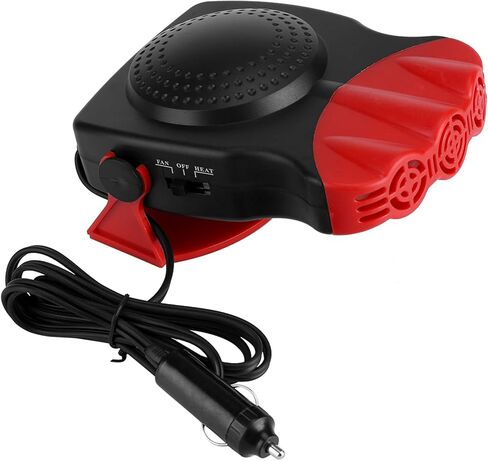 Joyzan Car Heater Portable Car Fan Heater Blower Motor Car Vehicle Heater Fan Defroster Demister Winter for Fast Heating Defrost Defogger and Automobile Windscreen Fan in Cigarette Lighter in Kuwait