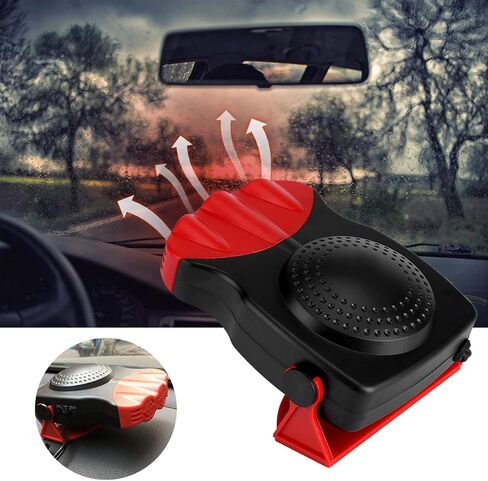 Joyzan Car Heater Portable Car Fan Heater Blower Motor Car Vehicle Heater Fan Defroster Demister Winter for Fast Heating Defrost Defogger and Automobile Windscreen Fan in Cigarette Lighter in Kuwait