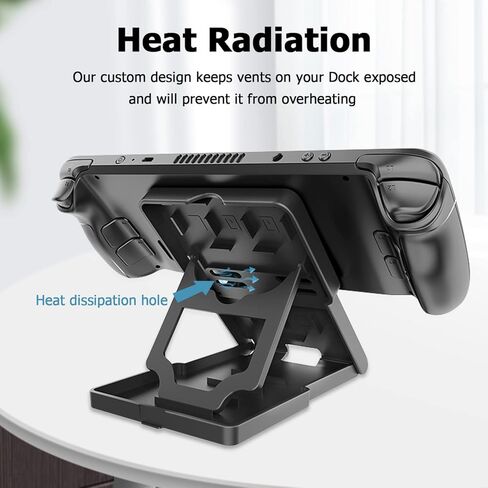 حامل إرمورجين قابل للتعديل متوافق مع صمام البخار 2021، حامل قابل للطي والمحمول، قاعدة متعددة الوظائف مضادة للانزلاق وتبديد الحرارة - أسود in Kuwait