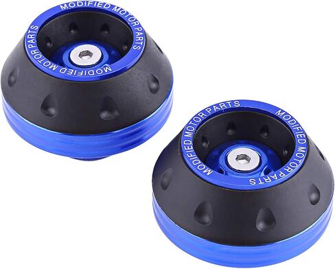 إطار شوكة أمامي منزلقات عجلات حامي تصادم الدراجة النارية مزلقات إطار دراجة نارية من الألومنيوم CNC عالمي إطار عجلة شوكة أمامي منزلقات واقية من الصدمات الدراجة النارية لحماية السقوط والسكوتر (أزرق) in Kuwait