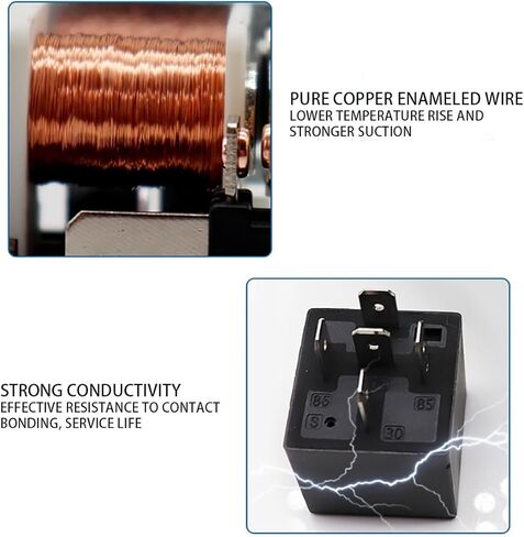 مرحلات السيارات 40 أمبير، مرحل 5 دبابيس، مع مسند ظهر حديدي 12 فولت مرحل سيارة مقاوم للماء، مفتاح مرحل تلقائي، بديل لمحرك قارب السيارة الخارجي (2PCS-SPDT-5PIN-12V-40A-مسند ظهر حديدي) in Kuwait