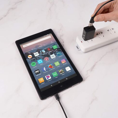 محول شاحن USB C بطول 6.5 قدم متوافق مع New Fire HD 10 (إصدار 9th 11th 13th جيل 2019 2021 2023) Fire 10 Plus، Fire 10 Kids Edition، Fire 10 Kids Pro in Kuwait