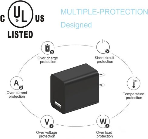 شاحن سريع 15 وات مع كابل USB C بطول 10 أقدام لشحن جهاز Amazon Fire Max 11 اللوحي - إصدار الجيل الثالث عشر 2023، Fire HD10-11th Gen/9th Gen/Fire HD8-10th Gen/Fire HD7-12th Gen/Fire Plus/Fire Kids Pro in Kuwait