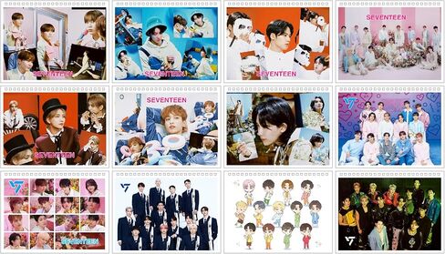 2024 Seventeen Desk Calendar,Seventeen Desktop Monthly Desk Calendar Gift for Fan Collection in Kuwait