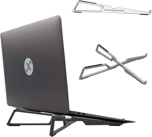 Portable Laptop Stand - Adjustable Foldable Riser, 10-16" (Black) in Kuwait