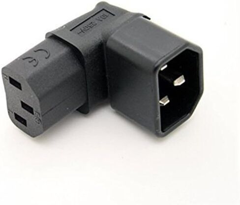 محول الطاقة IEC 320 C14 إلى C13، Golbalma حتى 90 زاوية PDU UPS قابس/مقبس 2 حزمة 3 دبوس محول تمديد الطاقة وعاء للتركيب على الحائط LCD LED TV in Saudi Arabia