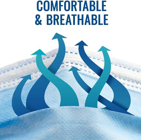 HealthSmart Disposable 3 Layer Face Mask With Ear Loops for Single Use, 25 Each in Saudi Arabia