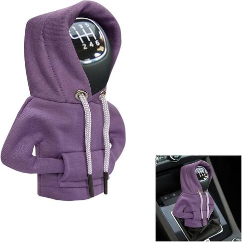 JOYCOURT Car Gear Shift Cover, Fashionable Hoodie Car Shift Knob, Winter Warm Gear Shift Knob Cover Sweater Shirt,Auto Interior Accessories Shift Knob,Universal Car Decor Accessories in Saudi Arabia