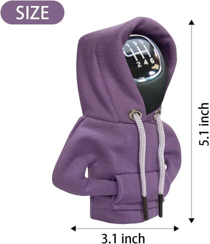 JOYCOURT Car Gear Shift Cover, Fashionable Hoodie Car Shift Knob, Winter Warm Gear Shift Knob Cover Sweater Shirt,Auto Interior Accessories Shift Knob,Universal Car Decor Accessories in Saudi Arabia