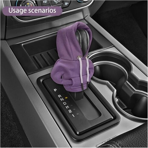 JOYCOURT Car Gear Shift Cover, Fashionable Hoodie Car Shift Knob, Winter Warm Gear Shift Knob Cover Sweater Shirt,Auto Interior Accessories Shift Knob,Universal Car Decor Accessories in Saudi Arabia