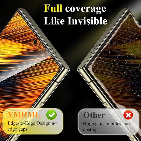 YMHML 3 Pack for Samsung Galaxy S23 Screen Protector Tempered Glass Upgrade Fingerprint Unlock Compatible for 3 Pack Camera Lens Protector, HD Clear Case Friendly Full Screen Protector for Galaxy S23 in Saudi Arabia