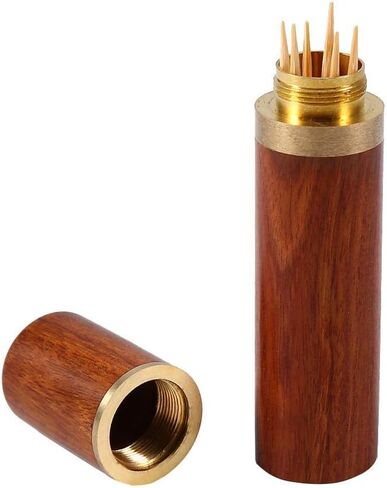 حامل أعواد الأسنان، موزع أعواد الأسنان المحمول، حامل أعواد الأسنان الخشبي، صندوق أعواد أسنان صغير، حامل أعواد الأسنان (خشب الورد) in Kuwait