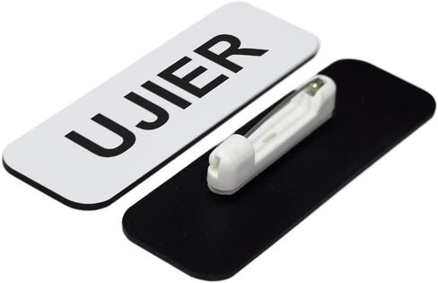 بطاقة اسم Ujier 1 × 3 بوصة، أسود (10 عبوات) in Kuwait