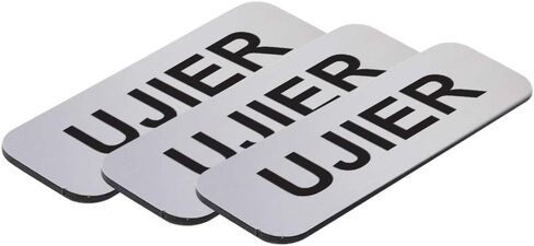 بطاقة اسم Ujier 1 × 3 بوصة، أسود (10 عبوات) in Kuwait