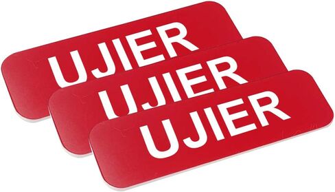 بطاقة اسم Ujier 1 × 3 بوصة، أسود (10 عبوات) in Kuwait