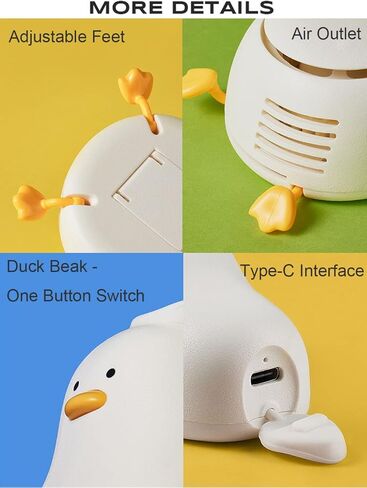 HAPPYBAG Mini Portable Personal Fan,USB Rechargeable and Wearable Hands Free Fan Cooling Fan for Travel,Small Fan for Baby,Adjustable 3 Speeds,Plug in Power Fan,for Camping,Bedroom,Office,Home in Kuwait