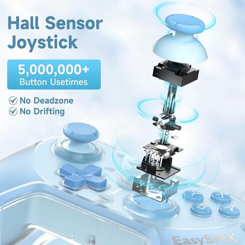 وحدة تحكم EasySMX T39 Pro Switch Pro لاسلكية متوافقة مع Nintendo Switch/OLED/Lite، لوحة ألعاب بلوتوث عن بعد مع NFC/Turbo/التحكم في الحركة/الاستيقاظ/لقطة الشاشة/اهتزاز الدمدمة in Kuwait