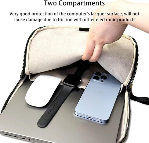 Puffy Laptop Sleeve 11 Inch, Laptop Carrying Case, Black in Kuwait
