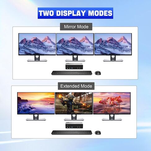 HDMI + 2 منفذ عرض KVM Switch 3 شاشات 2 جهاز كمبيوتر، شاشة ثلاثية 8K@60 هرتز KVM 2 كمبيوتر مع 3 منافذ USB 3.0، 2 جهاز كمبيوتر 3 شاشات KVM مع ميكروفون صوتي ومحول لوحة مفاتيح وماوس in Kuwait