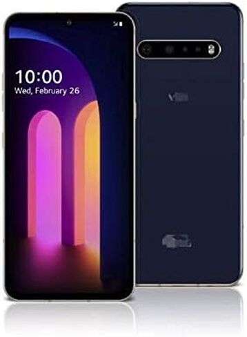 استبدال الزجاج الخلفي V60 ThinQ مع أجزاء باب غطاء الشريط المثبت مسبقًا لهاتف LG V60 ThinQ جميع الموديلات + الأدوات (أزرق) in Kuwait