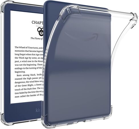 XUYICC Clear Case Compatible with 6 inch All-New Kindle (11th Generation, 2022 Released) TPU Back Cover Skin, Lightweight Soft Shockproof Slim Silicone Protective Case, Transparent in Kuwait