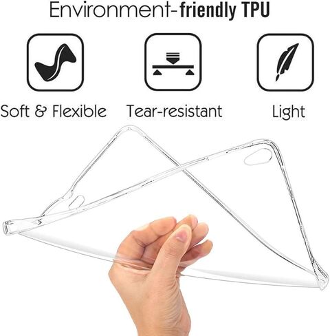 XUYICC Clear Case Compatible with 6 inch All-New Kindle (11th Generation, 2022 Released) TPU Back Cover Skin, Lightweight Soft Shockproof Slim Silicone Protective Case, Transparent in Kuwait