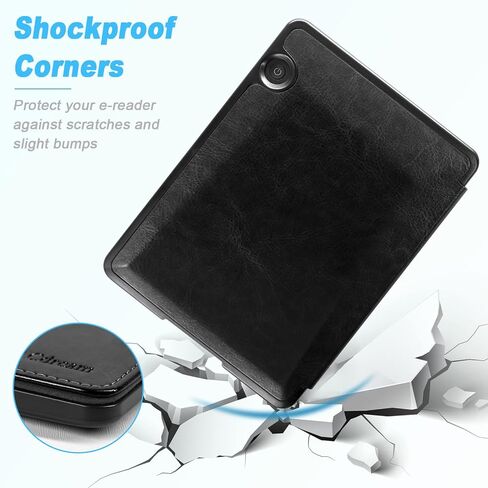 ACdream Kindle Voyage Case, The Thinnest and Lightest Premium PU Leather Cover Case for Kindle Voyage (2014) with Auto Wake Sleep Feature, Black in Saudi Arabia