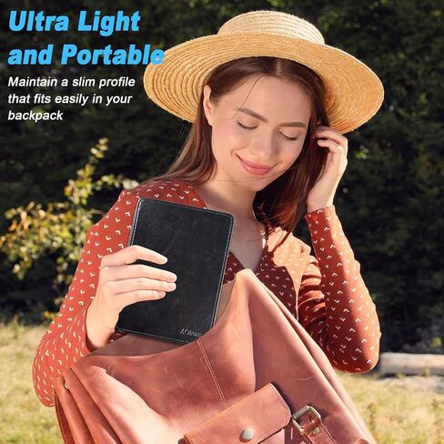 ACdream Kindle Voyage Case, The Thinnest and Lightest Premium PU Leather Cover Case for Kindle Voyage (2014) with Auto Wake Sleep Feature, Black in Saudi Arabia