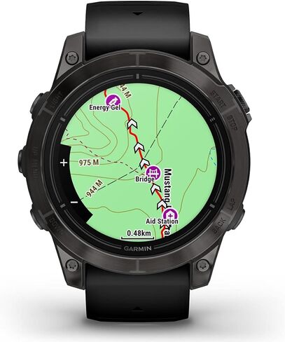 PlayBetter Garmin epix Pro (Gen 2) Sapphire (Carbon Gray DLC/Black, 42mm) GPS Outdoor Watch Gift Box Bundle - AMOLED Display & Built-in Flashlight - includes Screen Protectors, Wall Adapter & Case in Kuwait