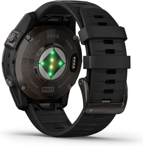 PlayBetter Garmin epix Pro (Gen 2) Sapphire (Carbon Gray DLC/Black, 42mm) GPS Outdoor Watch Gift Box Bundle - AMOLED Display & Built-in Flashlight - includes Screen Protectors, Wall Adapter & Case in Kuwait