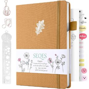 Bullet Dotted Journal - A5 Dot Grid Notebook with pages number,160gsm Bleedproof Paper,Silver Edge and Fabic for Personal Organizers, Bullet Journals, and journaling-Butterfly in Kuwait