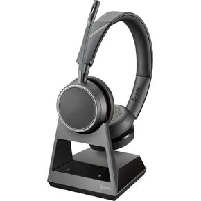 Plantronics - Voyager 4210 Office with Two-Way Base USB-A (Poly) - Bluetooth Single-Ear (Monaural) Headset - Connect to PC, Mac, & Desk Phone-Noise Canceling-Works with Teams, Zoom & more in Saudi Arabia