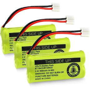 BT18433/BT28433 BT184342 BT284342 BT1011 BT-1011 800mAh 2.4V Replacement Cordless Phone Battery Compatible with CS6209 CS6219 CS6229 DS6151 89-1330-01-00 CPH-515D in Kuwait